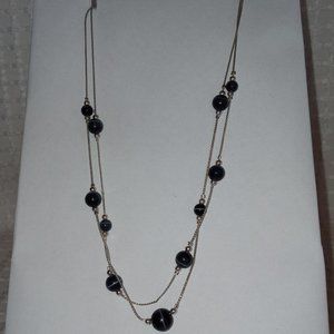 Women's chain & bead necklace 18"